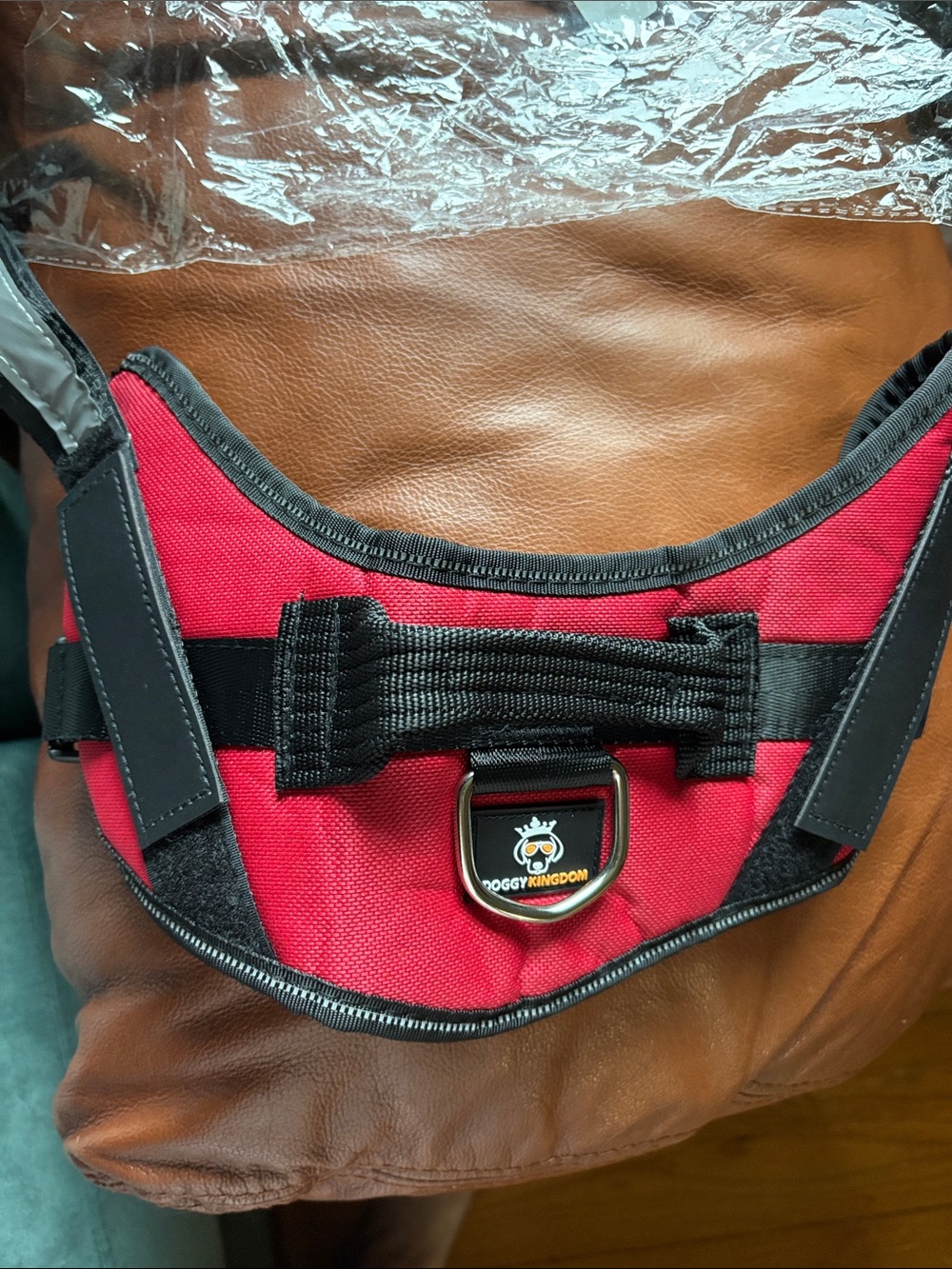 Red No-Pull Harness for Dogs Medium